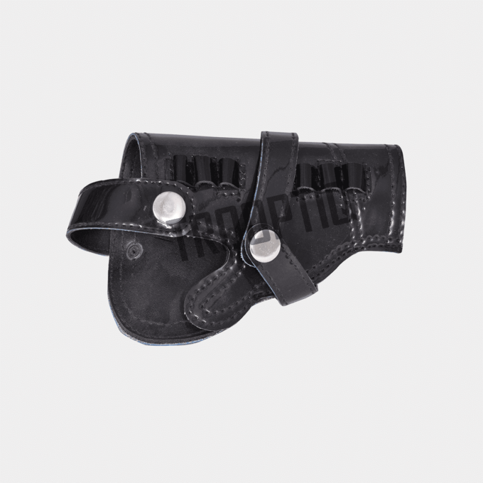 SMALL PATENT LEATHER HOLSTER COVER BLACK